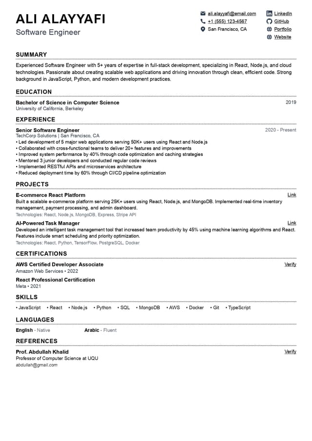 CV Template 3