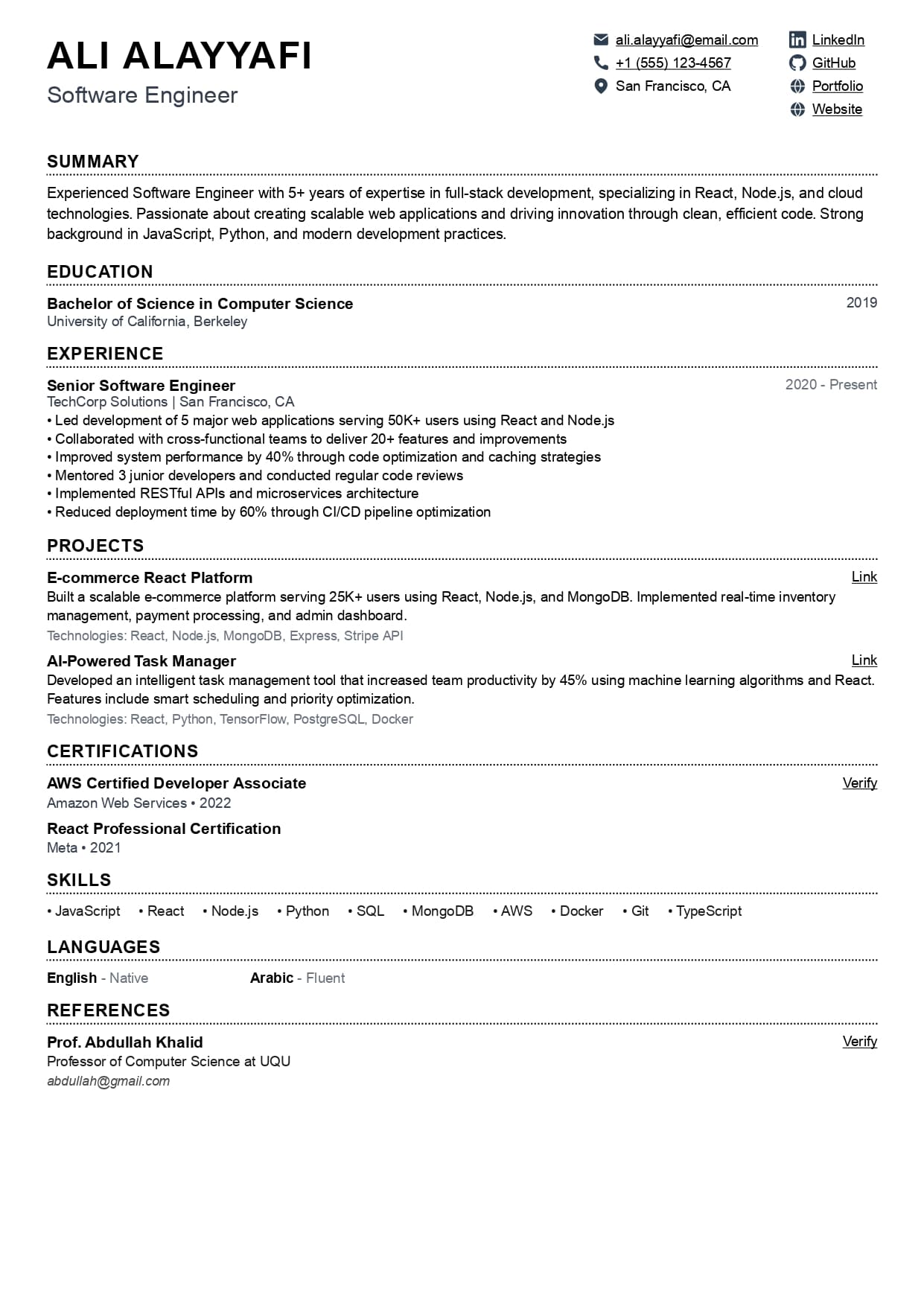 CV Template 3